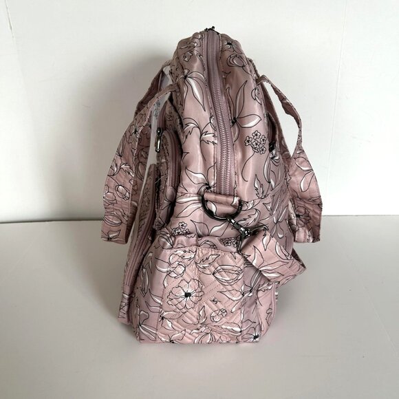 Lug Puddle Jumper LE Convertible Tote Bag Sketch Floral Blush - Picture 10 of 13